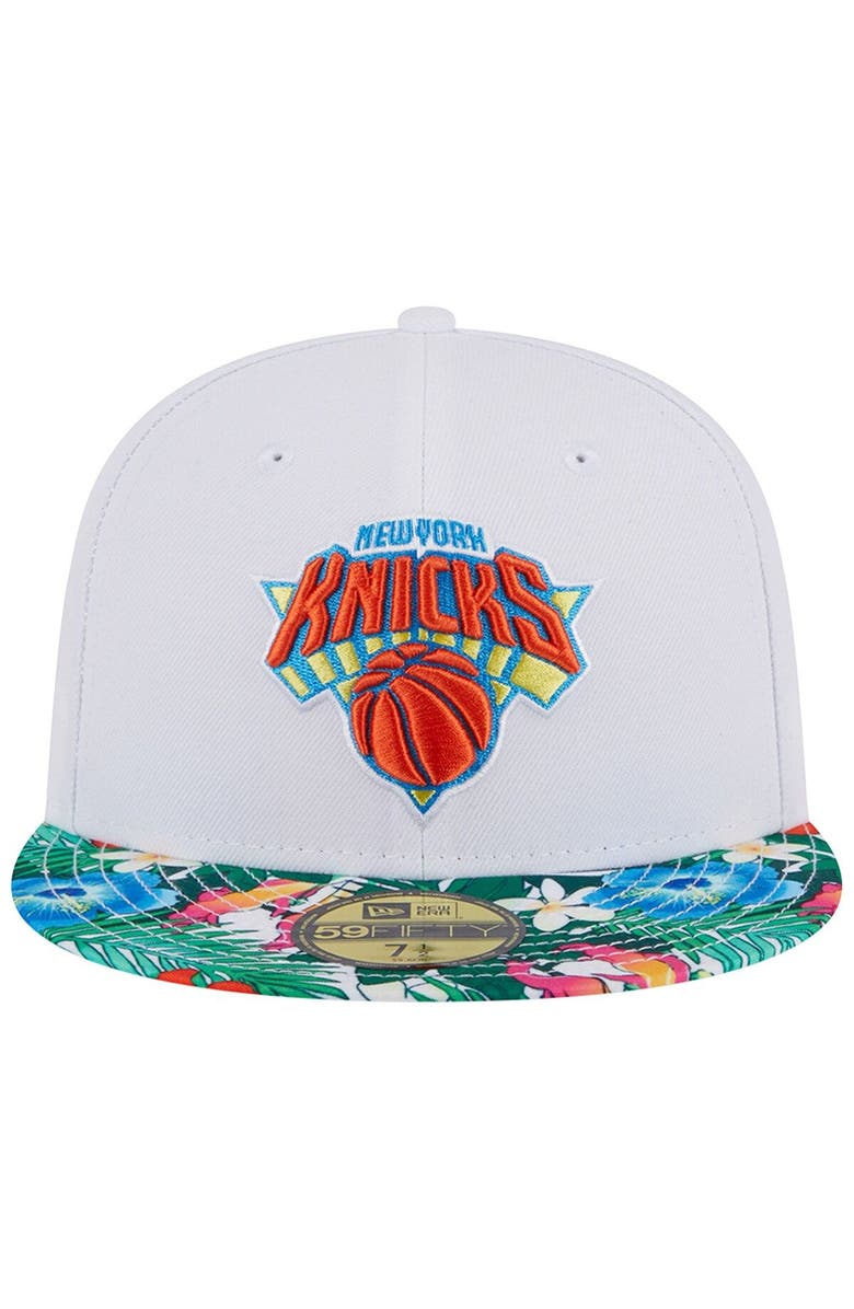 New Era Men's New Era White New York Knicks 59FIFTY Fitted Hat, Alternate, color, 