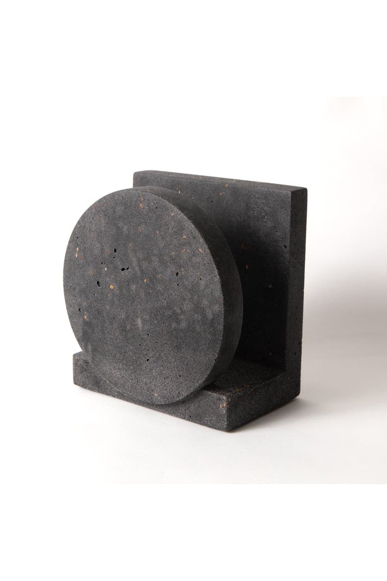 Napkin Holder, Alternate, color, Black Terrazzo
