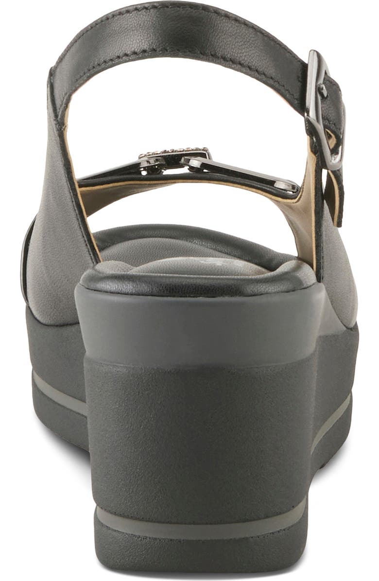 Spring Step Tamra Wedge Slingback Sandal, Alternate, color, Black