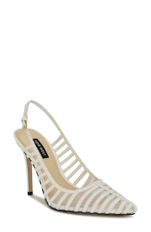 Shop Nine West Filane Pointed Toe Pump In White