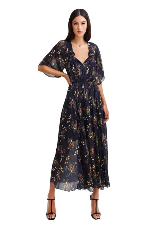 Amour Amour Ruffled Midi Dress