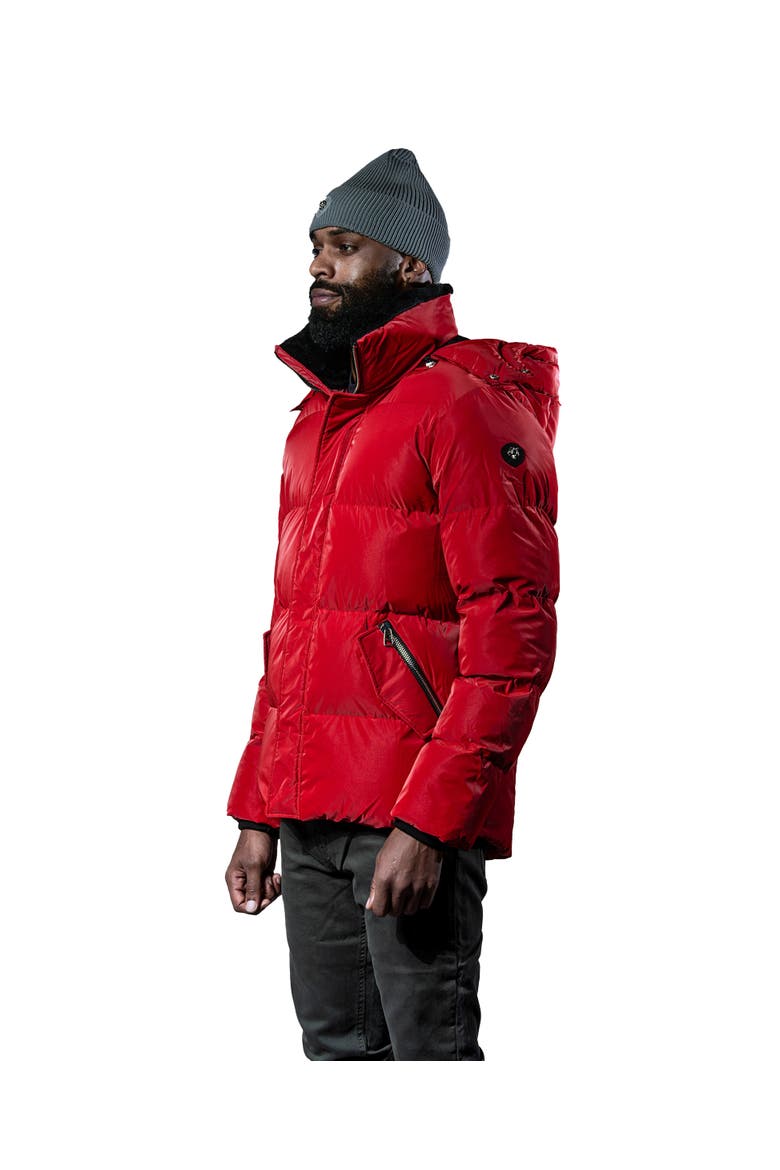 Men's Bumnester 3/4 Length Quilted Coat, Alternate, color, RED DIAMOND
