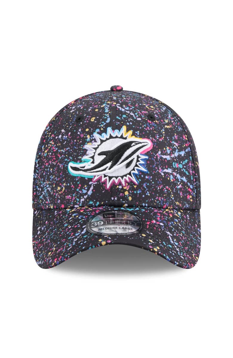 New Era Men
s New Era  Black Miami Dolphins 2025 NFL Crucial Catch 39THIRTY Flex Hat, Alternate, color, Black