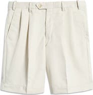 Berle Microfiber Self Sizer Pleated Shorts