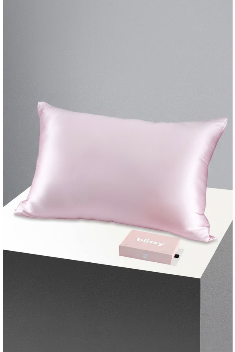 Mulberry Silk Pillowcase, Alternate, color, BLUSH