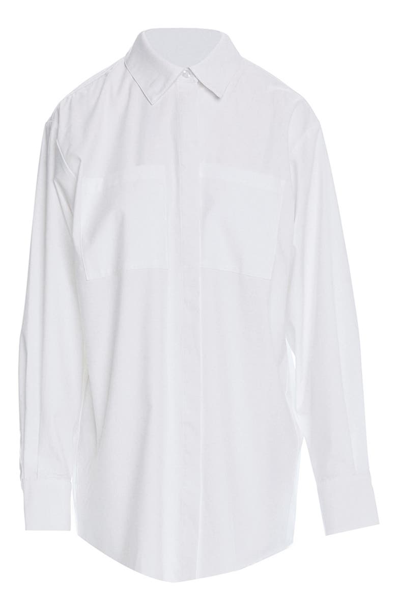 Naked Wardrobe Oversize Button-Up Shirt, Alternate, color, 