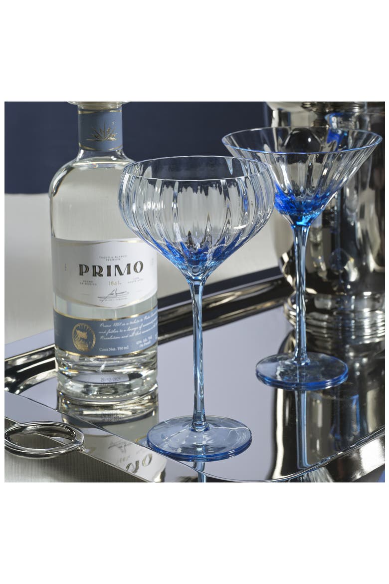 Malden Optic Set of 4 Cocktail Glasses, Alternate, color, BLUE