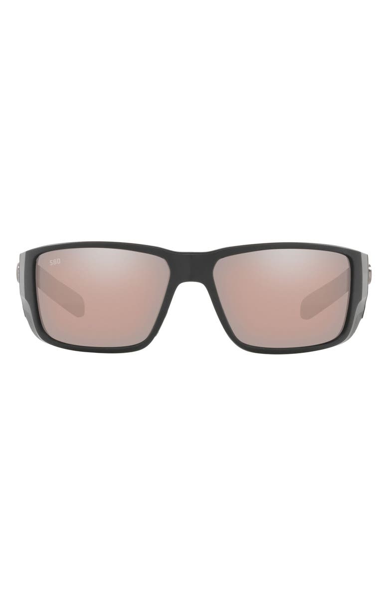 Costa Del Mar Fantail PRO 60mm Polarized Sunglasses, Alternate, color, Black Silver