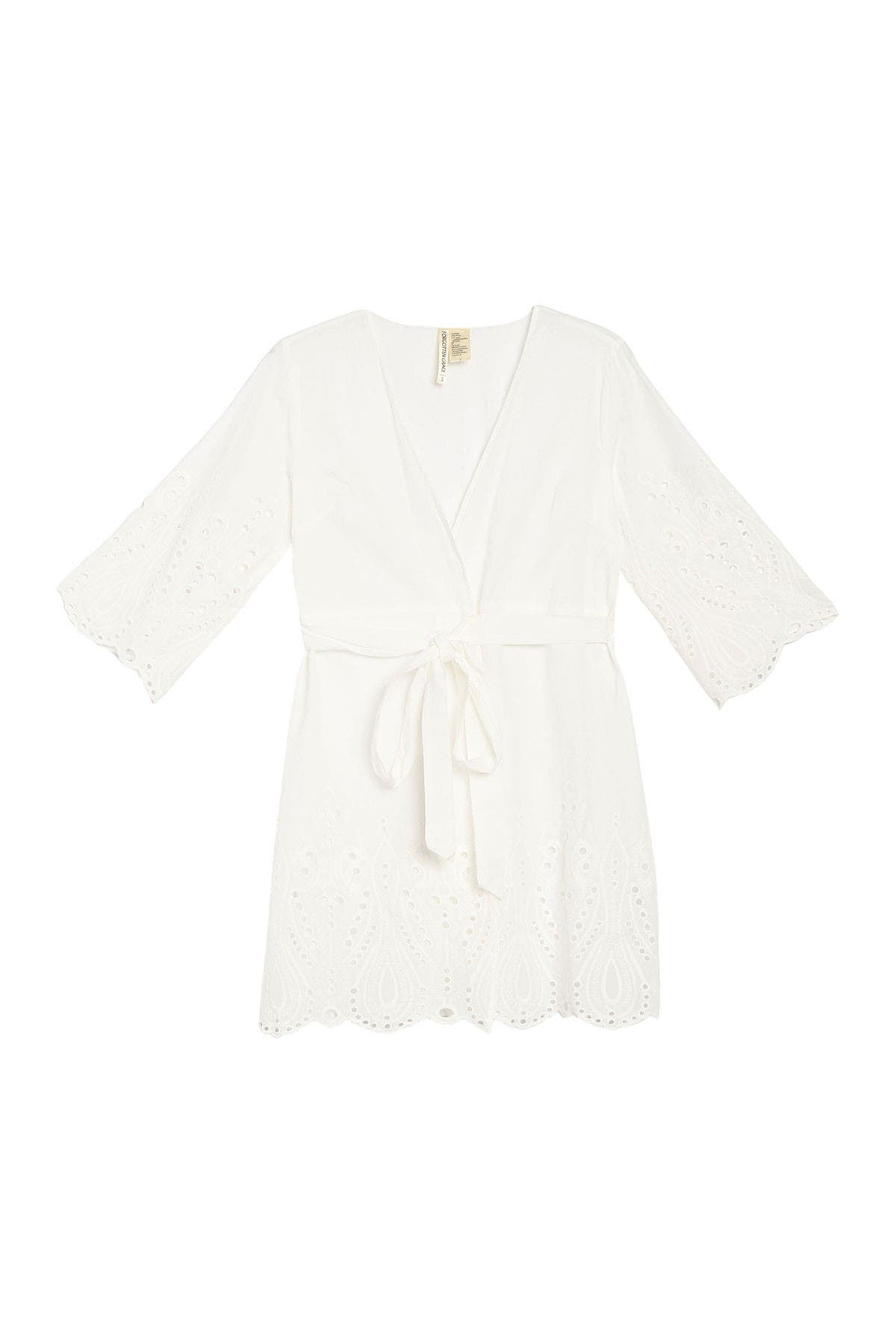 Forgotten Grace Eyelet Knit Dress