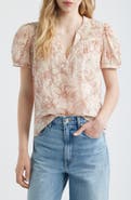 PAIGE Marlena Floral Cotton Top