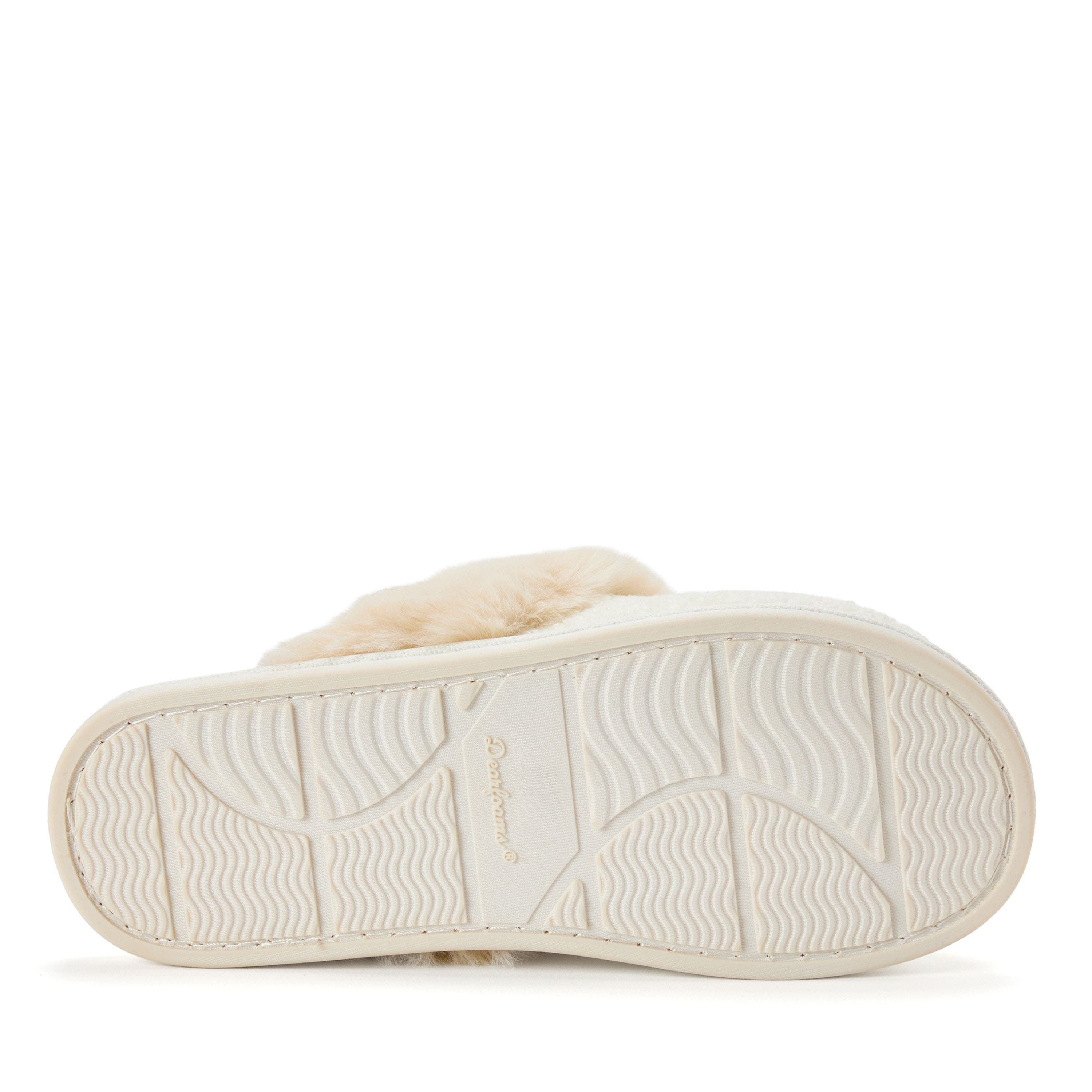 Cozy Scuff Slippers, Alternate, color, CREME BRULEE