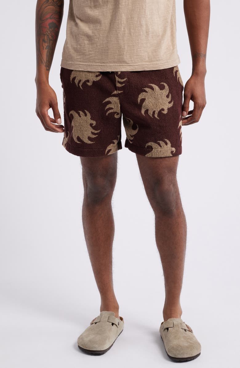OAS Mocha Ember Terry Cloth Shorts, Main, color, 
