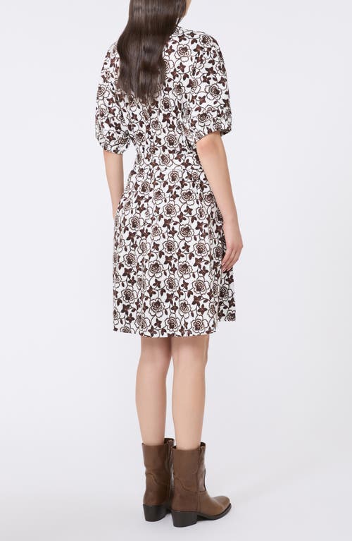 Weekend Max Mara Genero Floral Cotton Jersey Dress In White