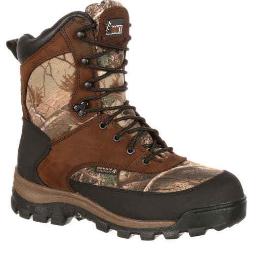 Rocky Waterproof Insulated Padded Waterproof 800g Insulated Outdoor Boot In Brown