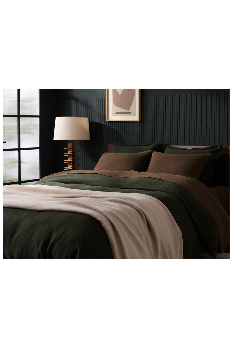 Linen Pillowcase Set, Alternate, color, JAVA