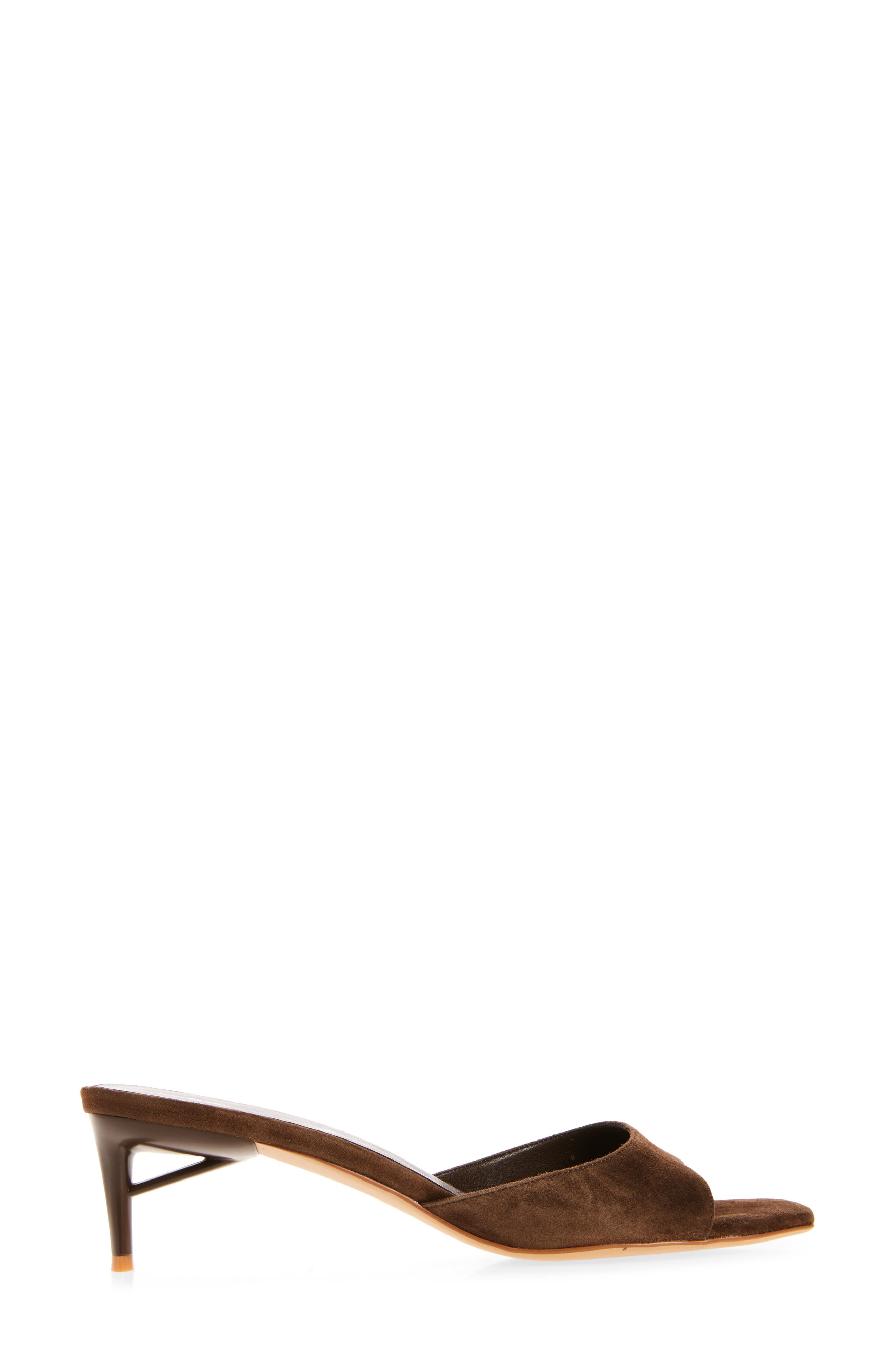 Jeffrey Campbell Cocoa Kitten Heel Slide Sandal, Alternate, color, Brown Suede