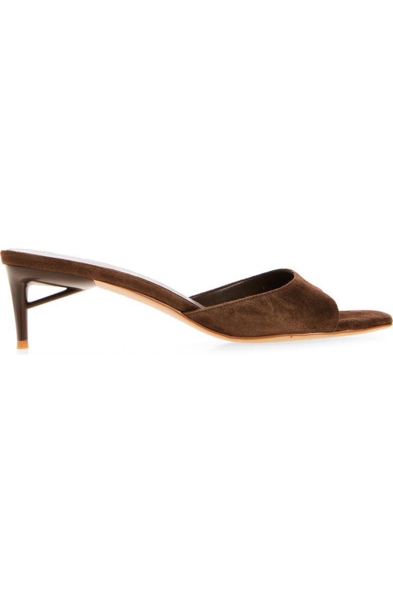 Jeffrey Campbell Cocoa Kitten Heel Slide Sandal, Alternate, color, Brown Suede