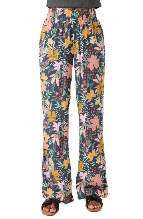 O'neill Jonie Mila Floral Wide Leg Pants In Blue