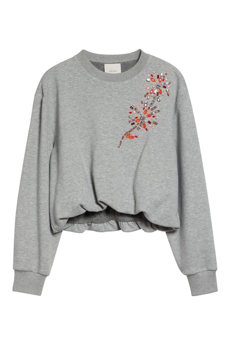 Twilight Spark Davini Sweatshirt, Alternate, color, HEATHER GREY