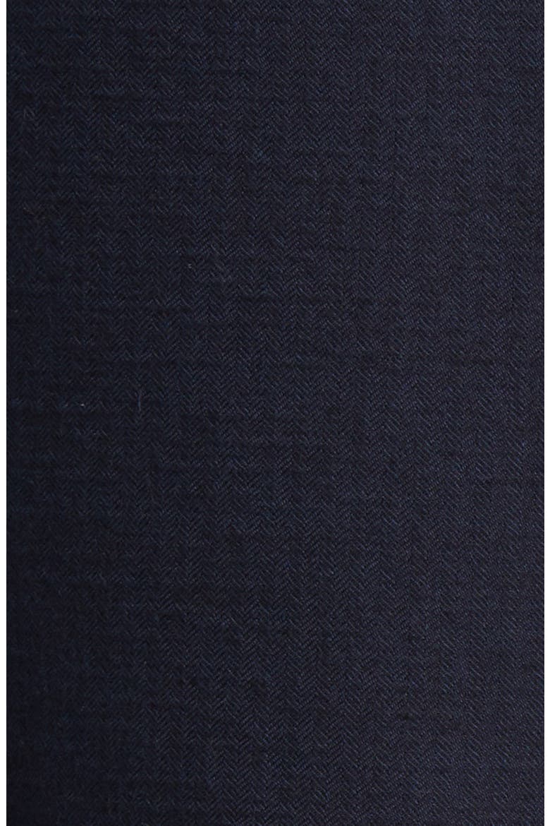 Trim Fit Snap Front Shirt, Alternate, color, NAVY BLAZER