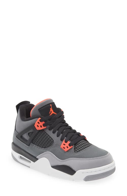Jordan Kids' Air  4 Retro Mid Top Sneaker In Grey/infrared/black