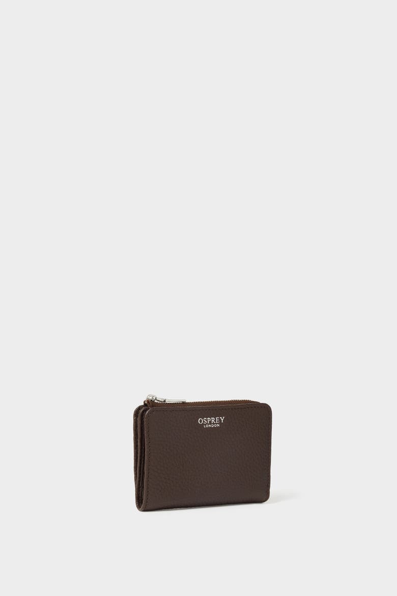 The Core Medium Leather Zip Matinee Purse, Alternate, color, Bitter Chocolate