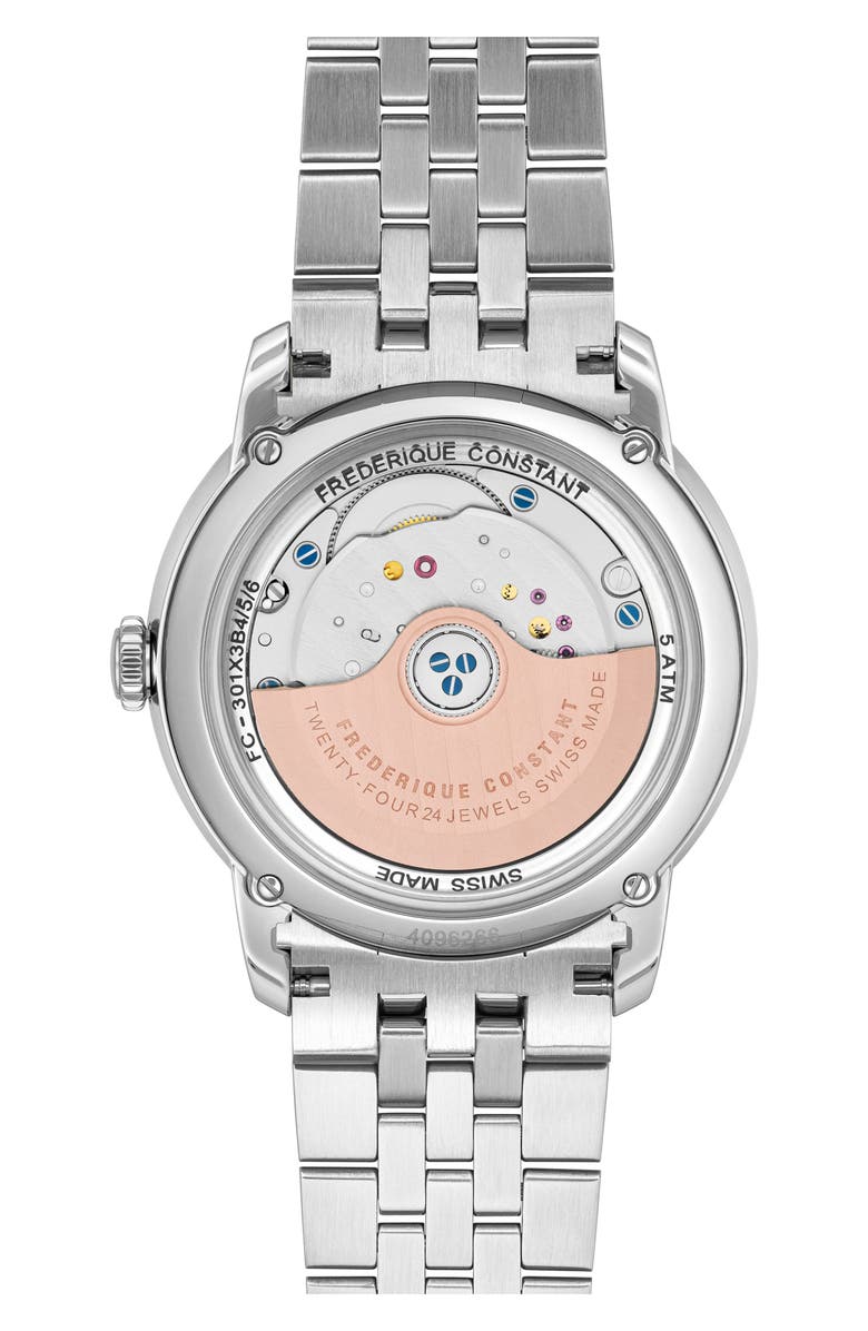 FREDERIQUE CONSTANT Classics Premiere Automatic Bracelet Watch, 38.5mm, Alternate, color,