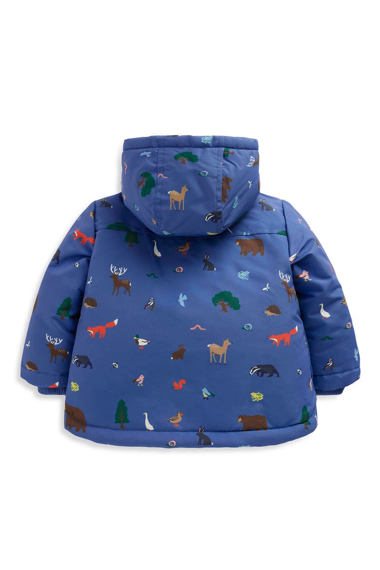 Kids' 3-in-1 Showerproof Coat, Alternate, color, BLUEJAY WOODLAND ANIMALS