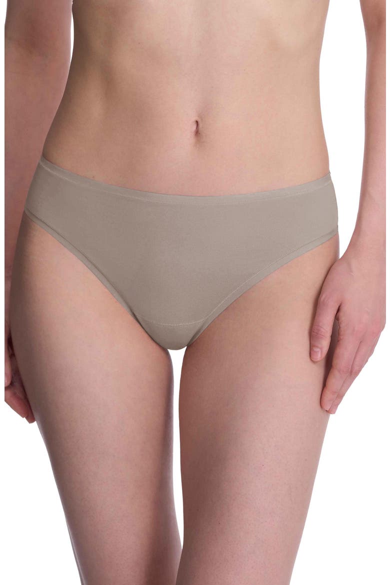 Bliss Bare Cotton Thong, Main, color, Smoky