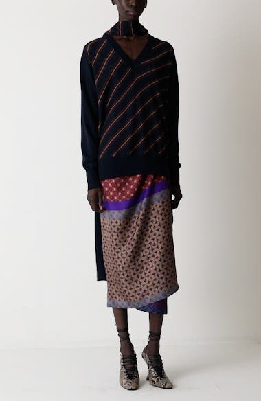 Dries Van Noten Tishana Merino Wool V-Neck Sweater | Nordstrom