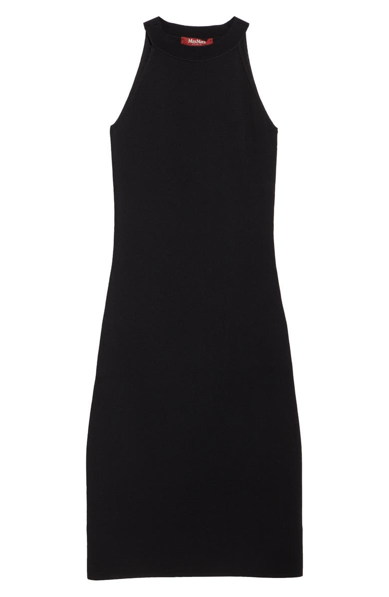 Max Mara Studio Pirenei Racerback Dress, Alternate, color, Black