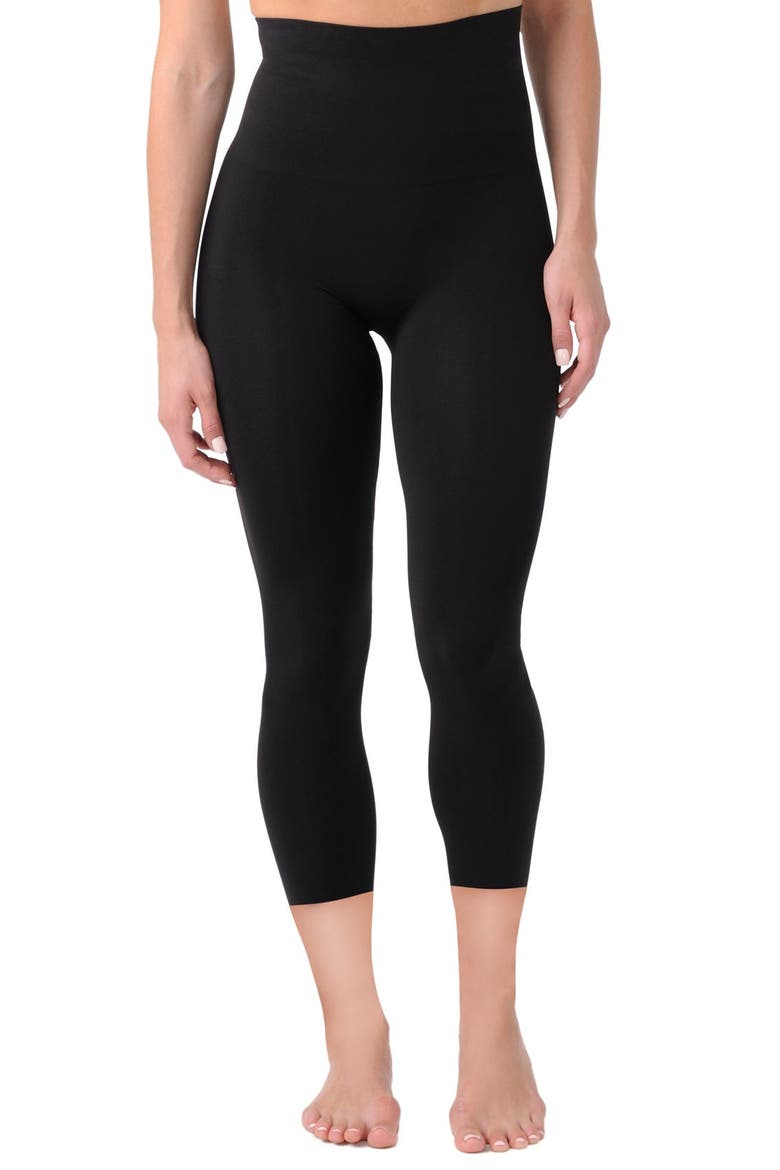 Mother Tucker® Compression Capri Leggings, Main, color, BLACK