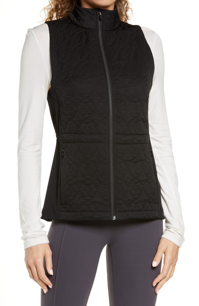 Sweaty Betty Fast Track Water Resistant Thermal Running Vest, Alternate, color, 