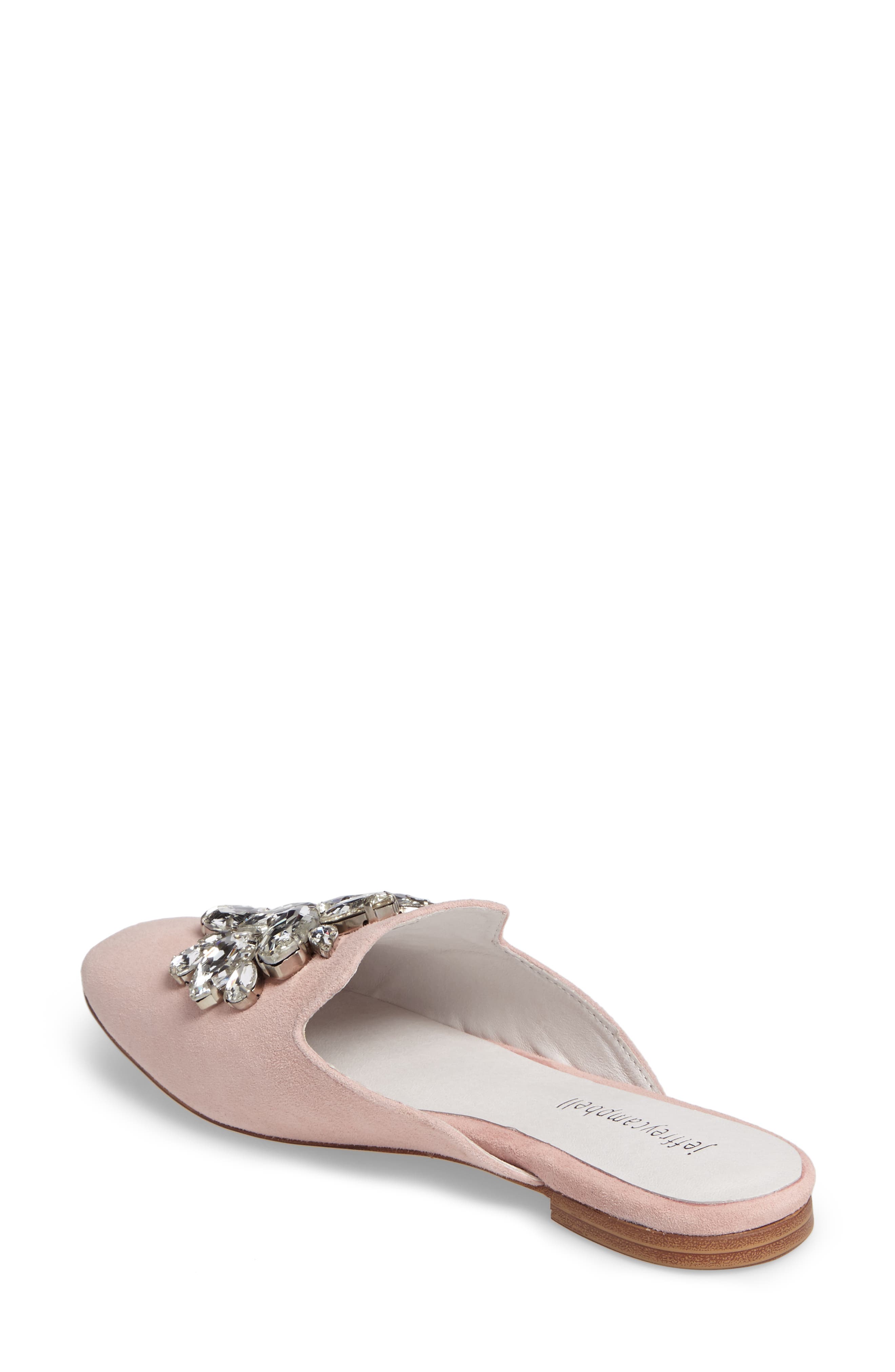 Ravis Crystal Embellished Mule, Alternate, color, BLUSH PINK SUEDE