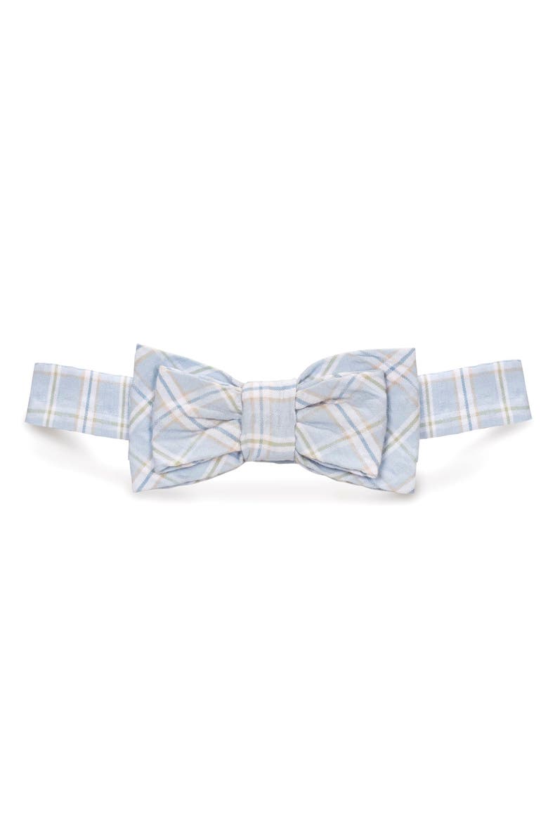 Kids' Classic Seersucker Bow Tie, Main, color, Blue Chateau Check