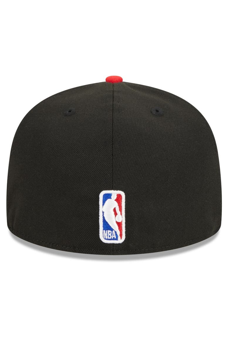 Men's New Era  Black/Red Miami Heat 2023/24 City Edition 59FIFTY Fitted Hat, Alternate, color, Black