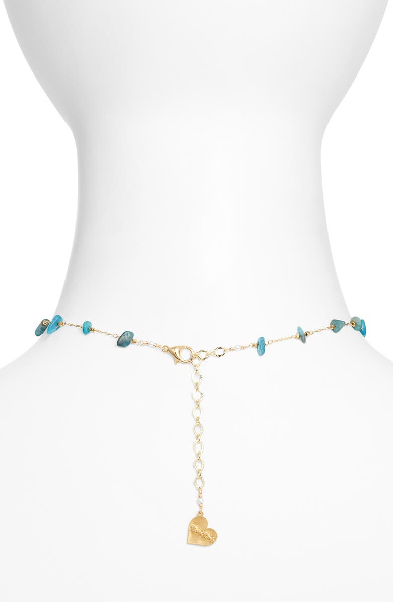 VIDAKUSH Turquoise Stone Choker, Alternate, color,
