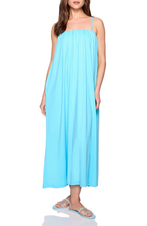 Spaghetti Strap Jersey Maxi Dress