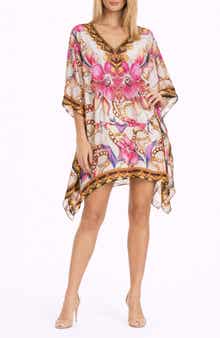 RANEES Floral Print Poncho