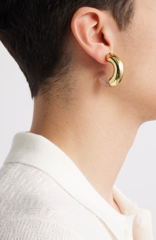 Open Edit Metal & Resin Hoop Earrings