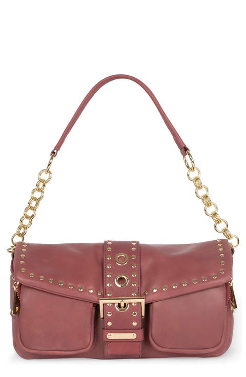 Night Out Leather Shoulder Bag