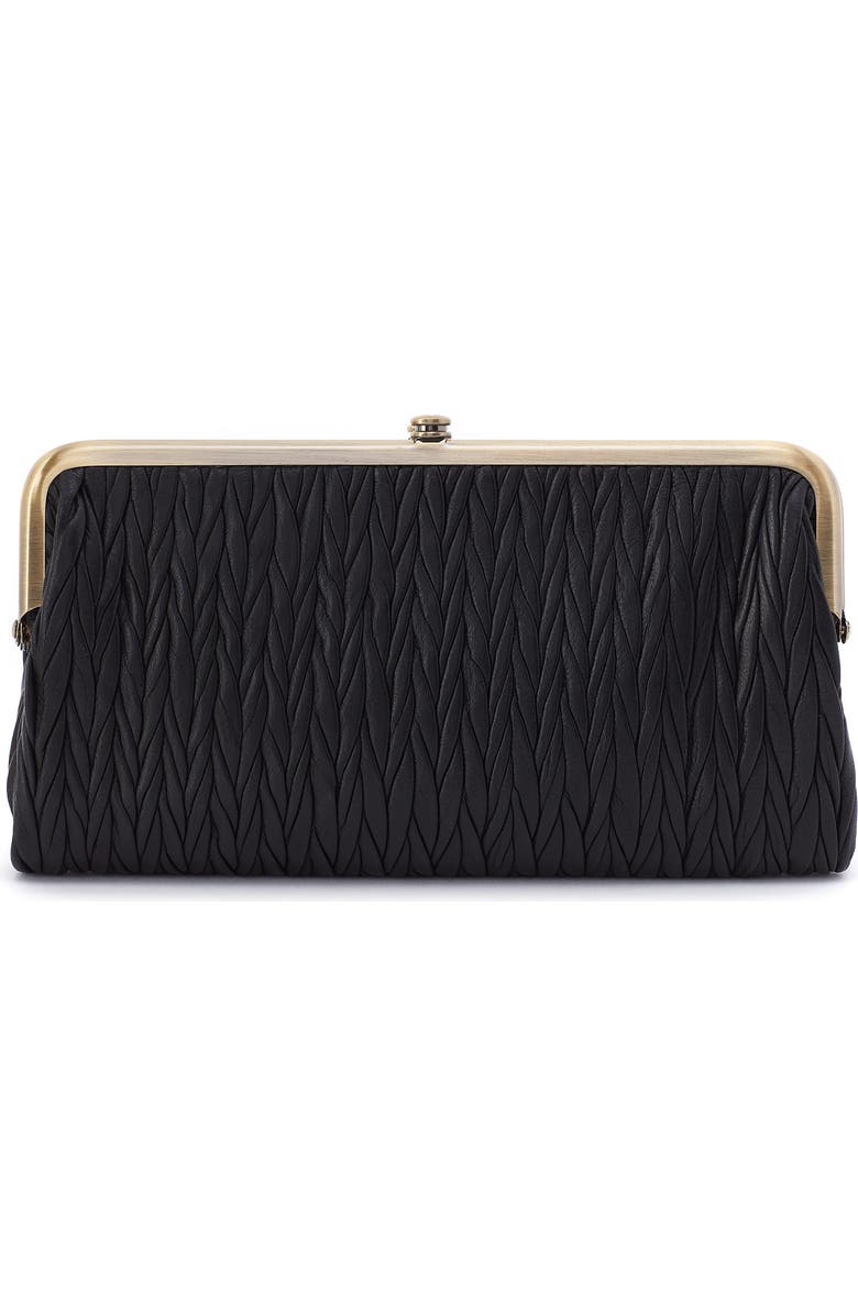 HOBO Lauren Leather Double Frame Clutch, Alternate, color,