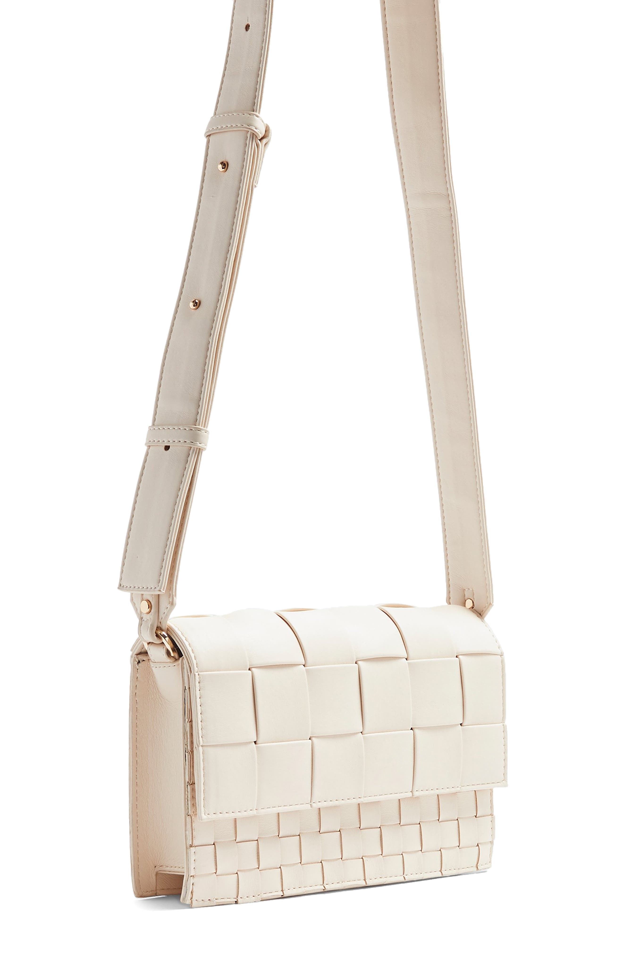 Mixed Weave Crossbody Bag, Alternate, color, STONE