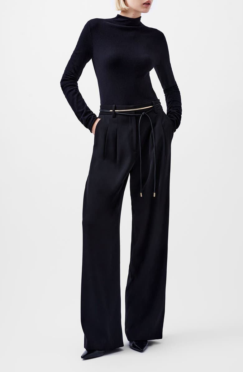 French Connection Mock Neck Sweater, Alternate, color, 01-Black