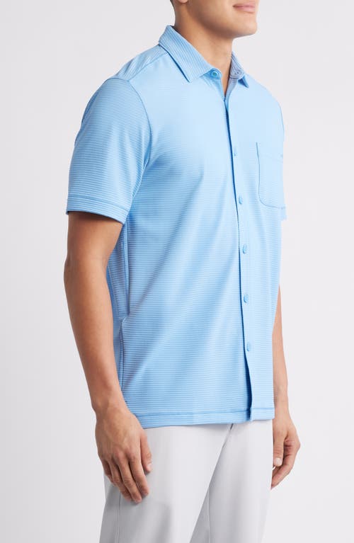 Tommy Bahama Costa Wave Camp Short Sleeve Button-up Shirt In Blue