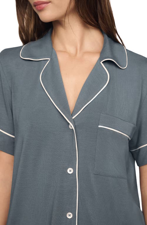 Eberjey Gisele Relaxed Short Pajamas In Gray