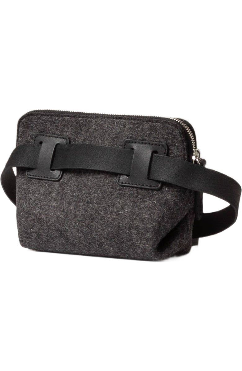 Graf Lantz Bedford Merino Wool Belt Bag, Alternate, color, Charcoal Black