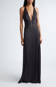 Ramy Brook Belle Plunge Neck Gown