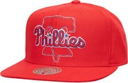 Mitchell & Ness Men's Mitchell & Ness Red Philadelphia Phillies Double Up Snapback Hat