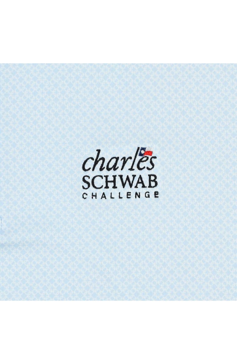 FOOTJOY Men's FootJoy  Light Blue The Charles Schwab Challenge ProDry Loop Print Lisle Polo, Alternate, color, 